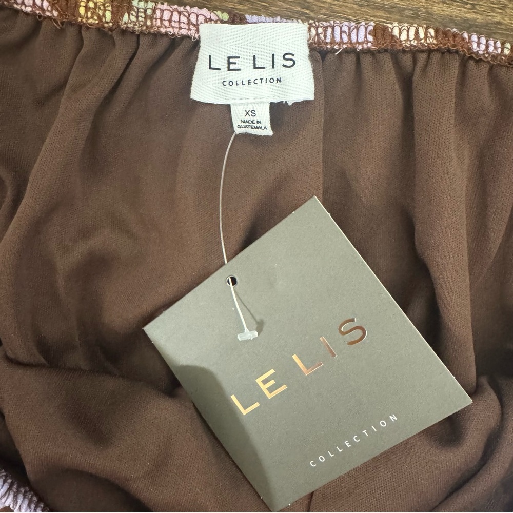 LeLis Floral Long Sleeve Crop Top And Wide Leg Pants Matching Set Size XS - Picture 9 of 15